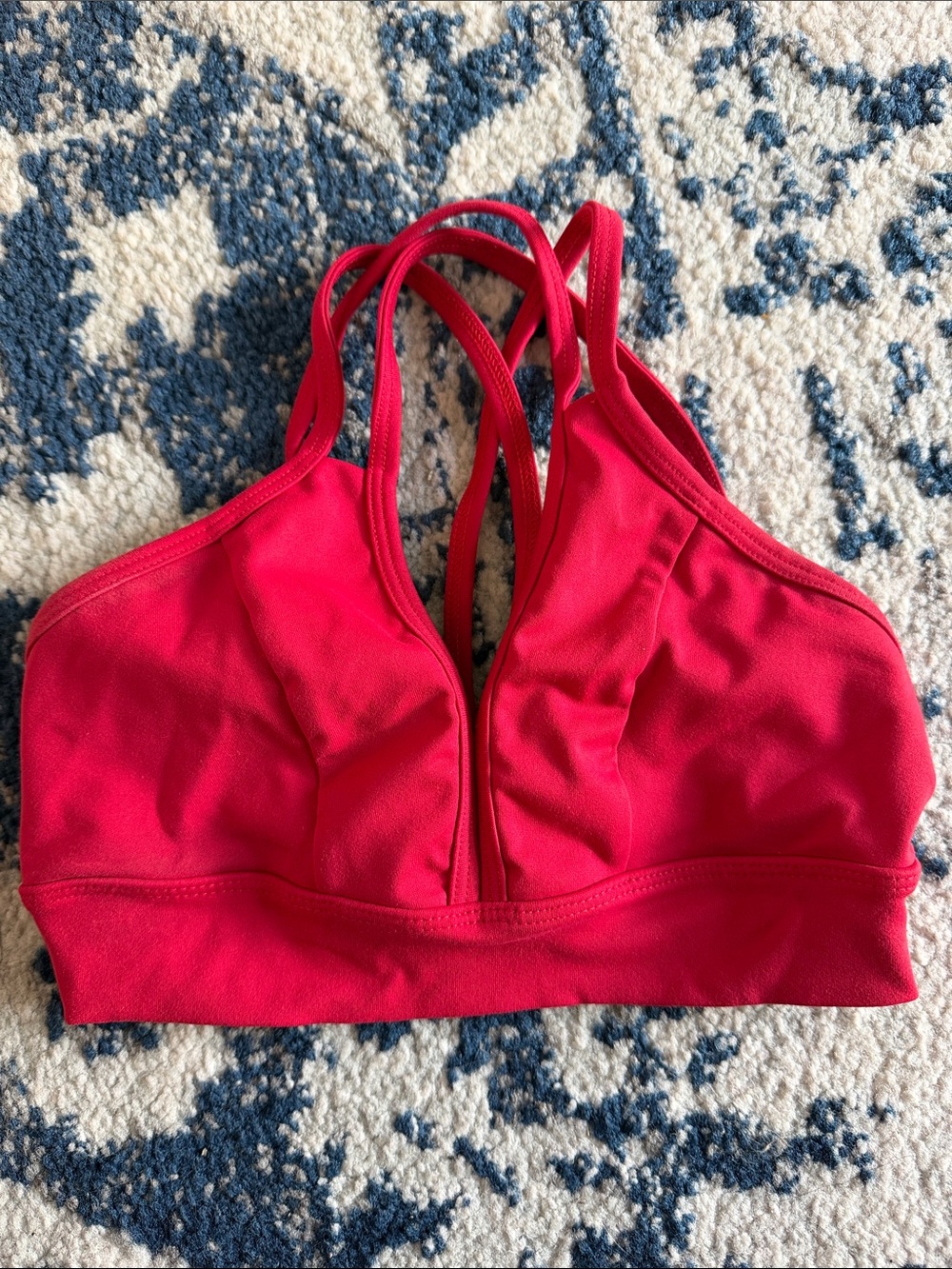 Kids Red Dance Crop Top with Strappy Back